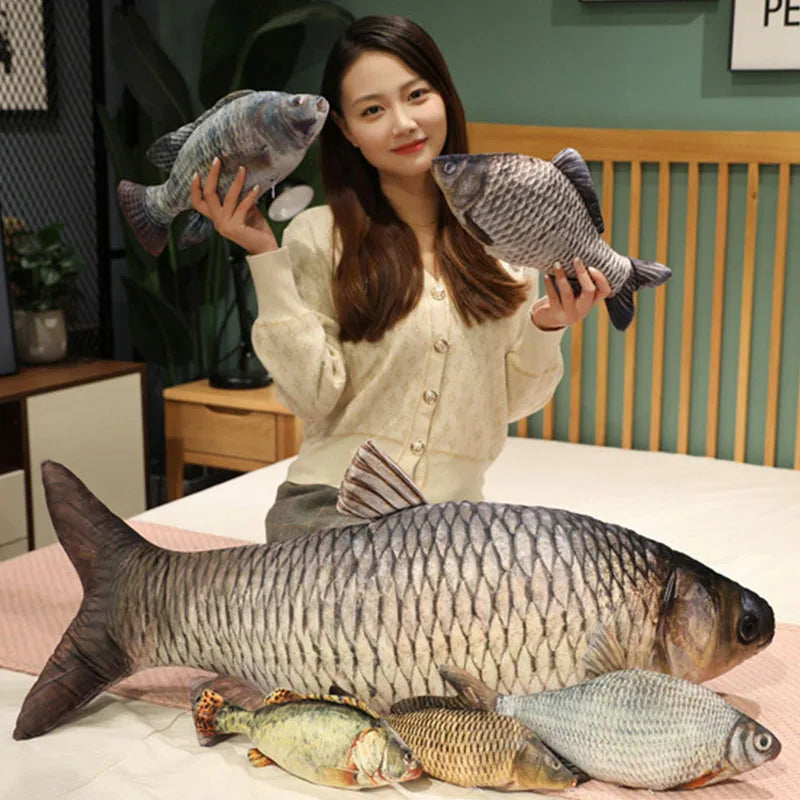 Sir Carpington – Jumbo Carp Plush Toy for Couch Kings