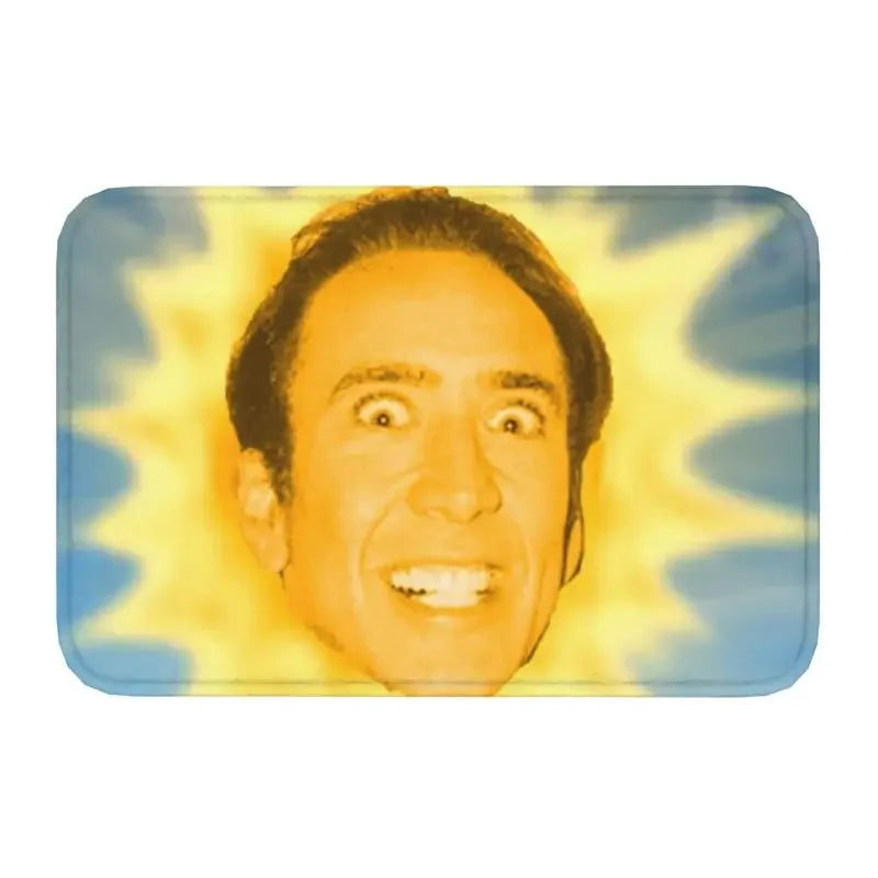 Cage Watch Mat – Hilarious Nicolas Cage Peeking Bath or Door Mat