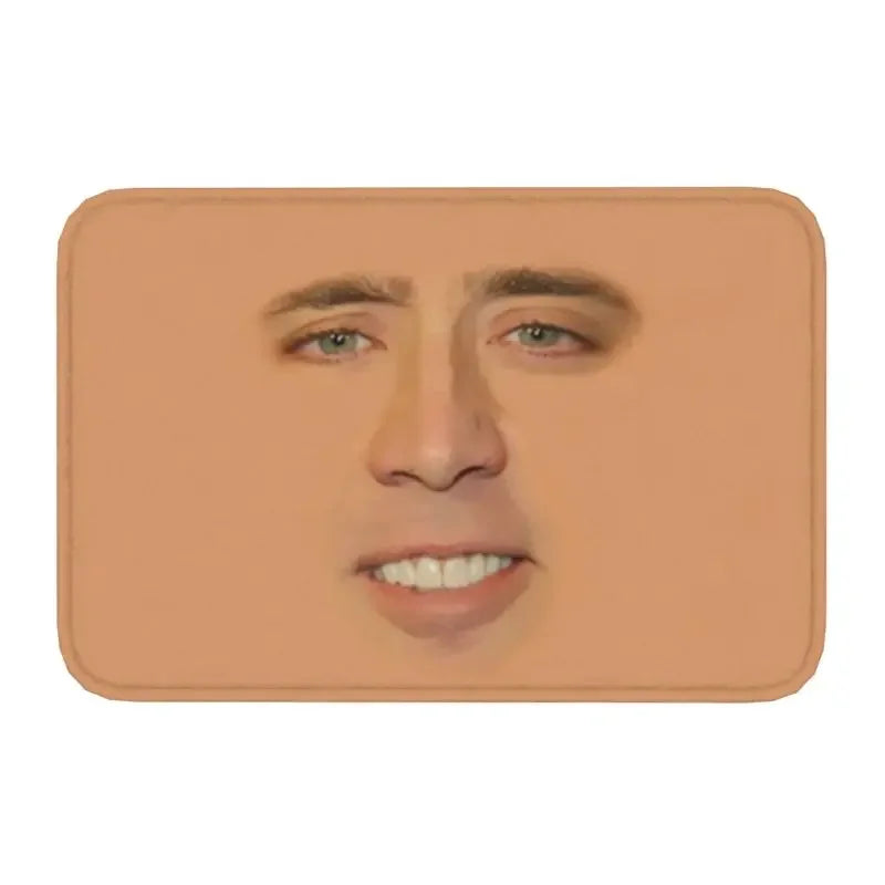 Cage Watch Mat – Hilarious Nicolas Cage Peeking Bath or Door Mat