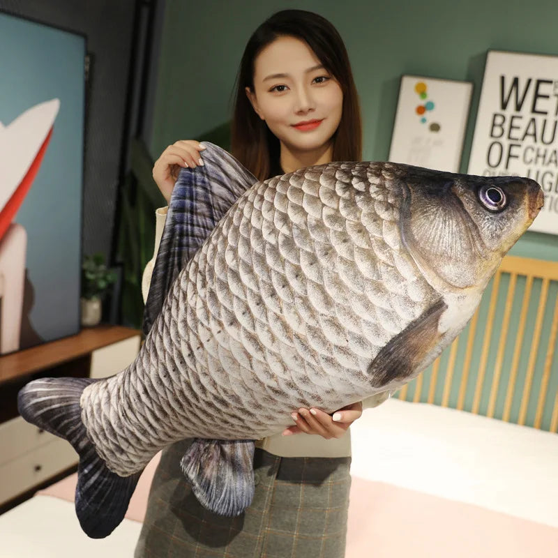 Sir Carpington – Jumbo Carp Plush Toy for Couch Kings