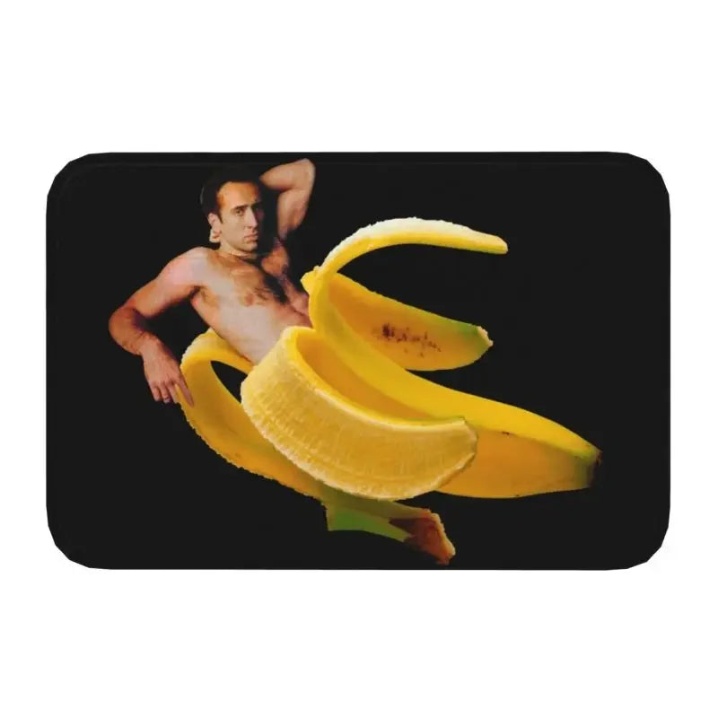 Cage Watch Mat – Hilarious Nicolas Cage Peeking Bath or Door Mat