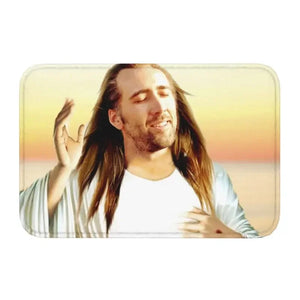 Cage Watch Mat – Hilarious Nicolas Cage Peeking Bath or Door Mat