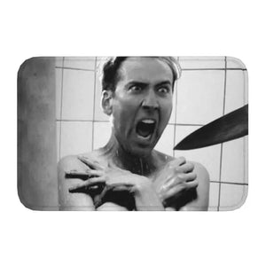 Cage Watch Mat – Hilarious Nicolas Cage Peeking Bath or Door Mat