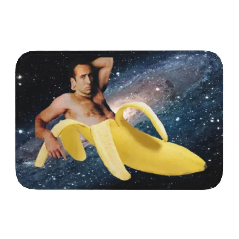 Cage Watch Mat – Hilarious Nicolas Cage Peeking Bath or Door Mat