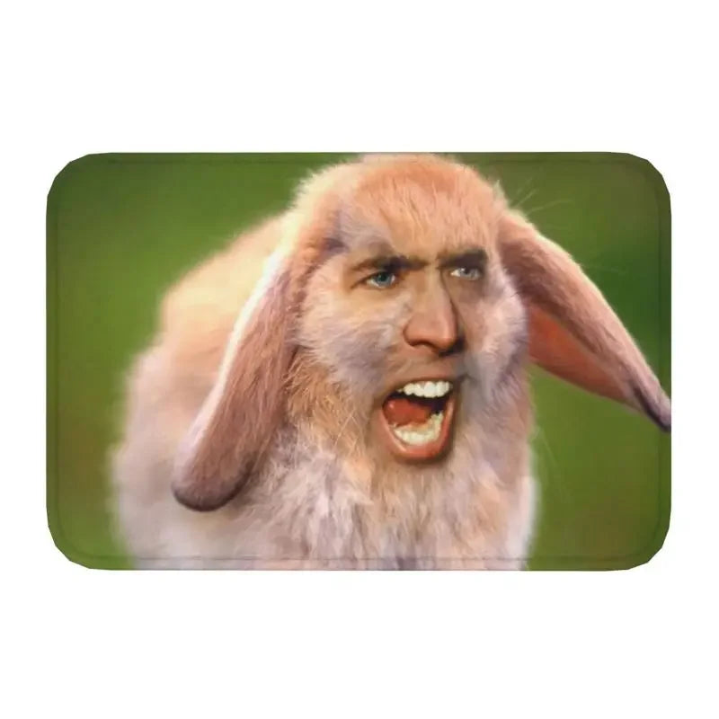 Cage Watch Mat – Hilarious Nicolas Cage Peeking Bath or Door Mat