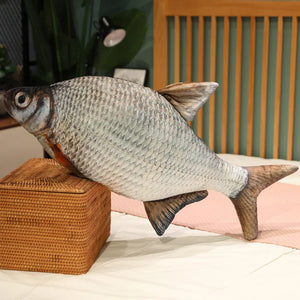 Lil’ Bloop – Round Silver Plush Fish Toy